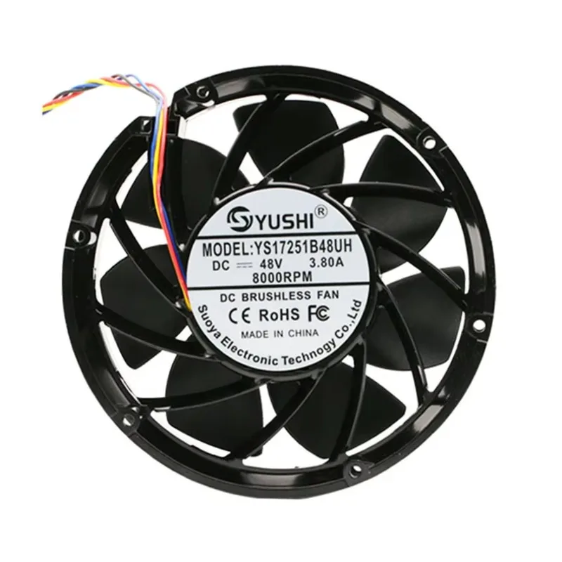 

DC 24V 48V 170MM Высокоскоростной 172x150x51mm Серверный инвертор Промышленный охлаждающий вентилятор