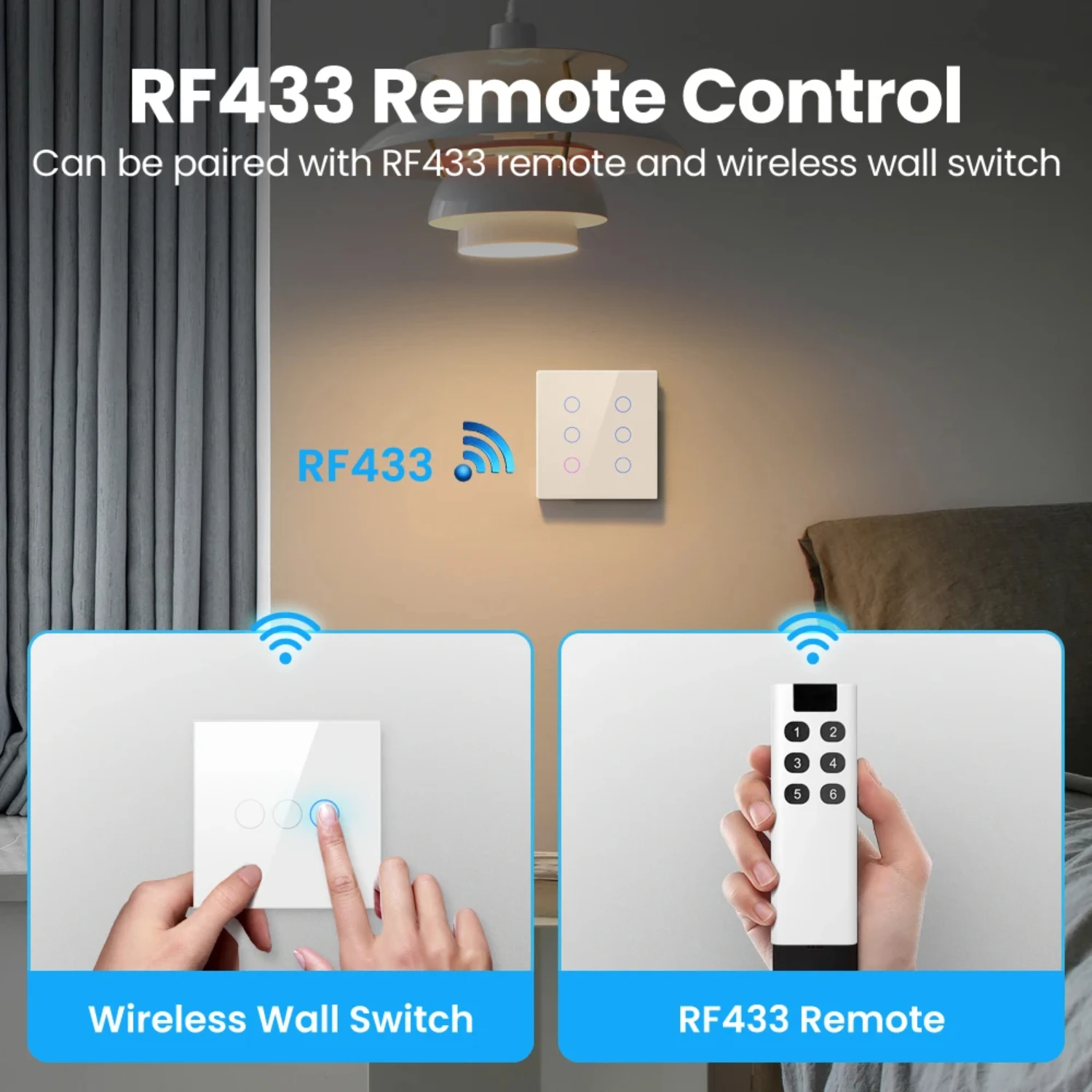 rience the convenience of controlling your lights remotely with just a simple touch or voice command. Elevate your living space