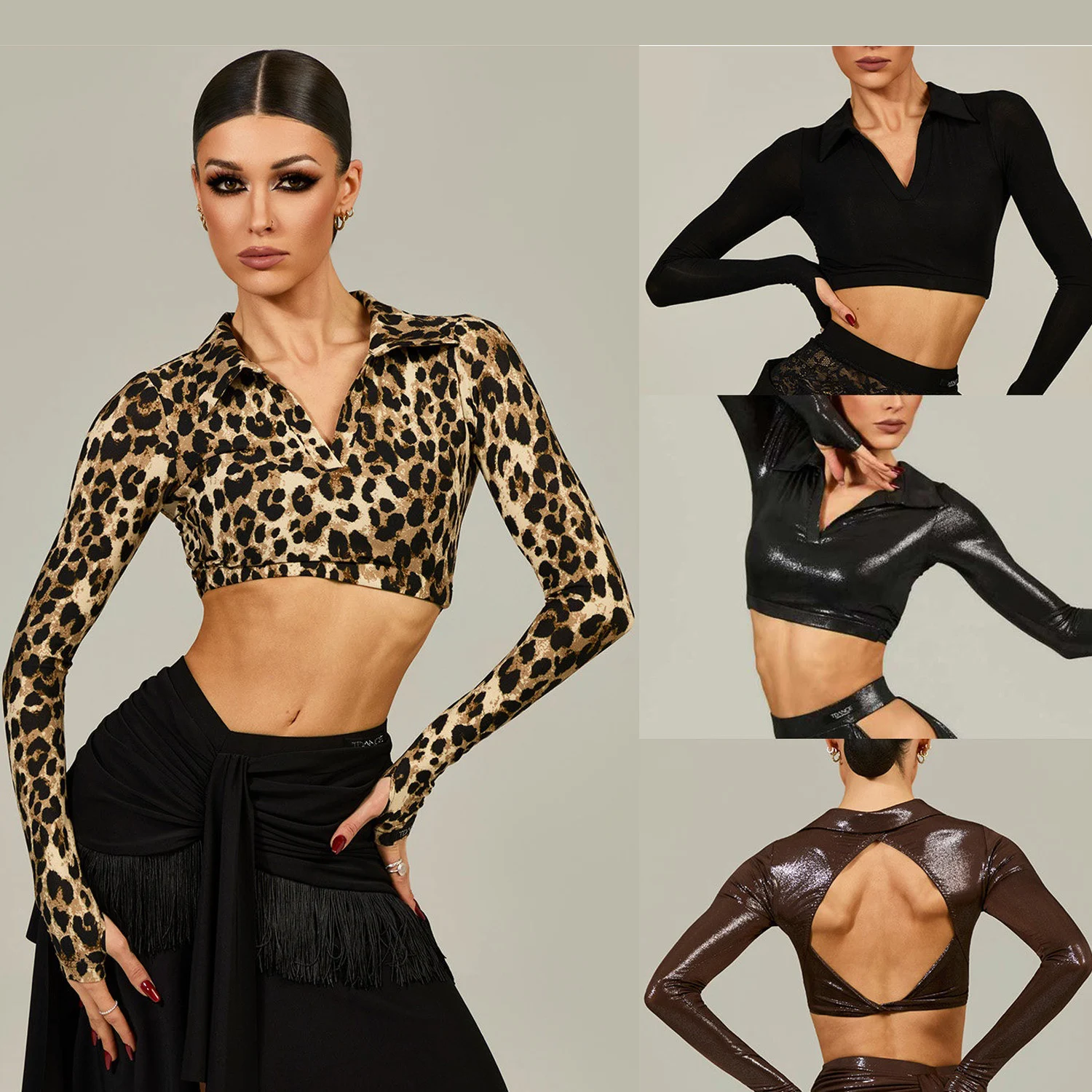 haut-court-a-manches-longues-pour-danse-latine-col-en-v-imprime-leopard-noir-et-marron-chemisier-pour-femmes-adultes-vetements-de-danse-cha-cha-rumba-samba-dnv26344