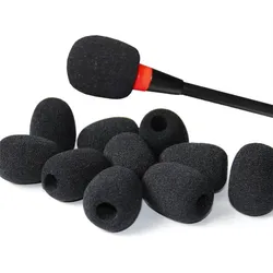 Housses éponge de remplacement pour microphone en mousse, casque de téléphone, micro pare-brise, accessoires, 30x22x8mm