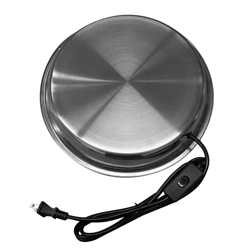 

MAKE-Poultry Waterer Drinker Chicken Water Heaterfor Winter Deicer Heated Base With Switch US Plug