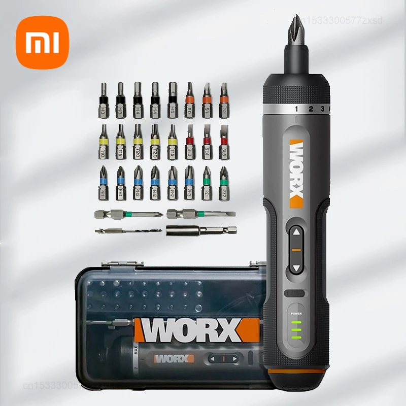 Xiaomi Worx Mini Elétrica Chave de Fenda Grupo Chave de Fenda Elétrica sem Fio Inteligente Cabo Recarregável Usb Ferramenta de Reparo 4v Wx242