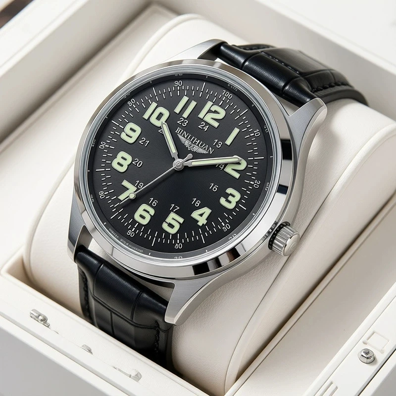 New Fashion Luxury Man Business Leather Watch Men Top Higt Quality Quartz Watches Students Sports Wristwatches Gifts Male Clock