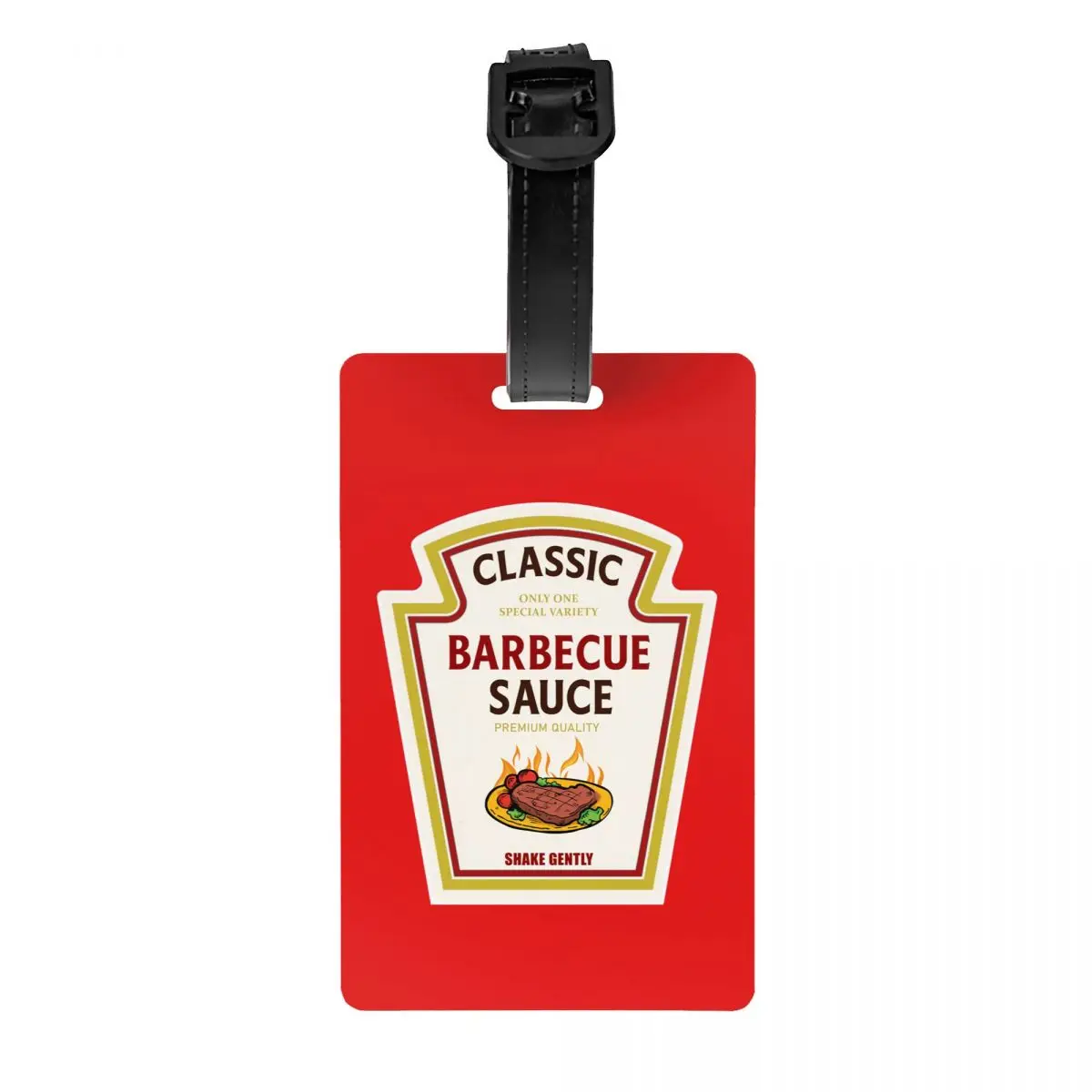 BBQ Barbecue Halloween Costume Matching Ketchup Mustard Mayo Luggage Tags Custom Baggage Tags Privacy Cover ID Label