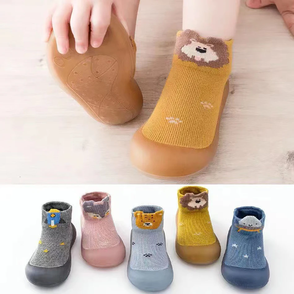 Baby Floor Socks Spring and Autumn Baby Indoor Anti Slip Walking Shoes Newborn Insulated Soft Sole Anti Drop Socks And Shoes