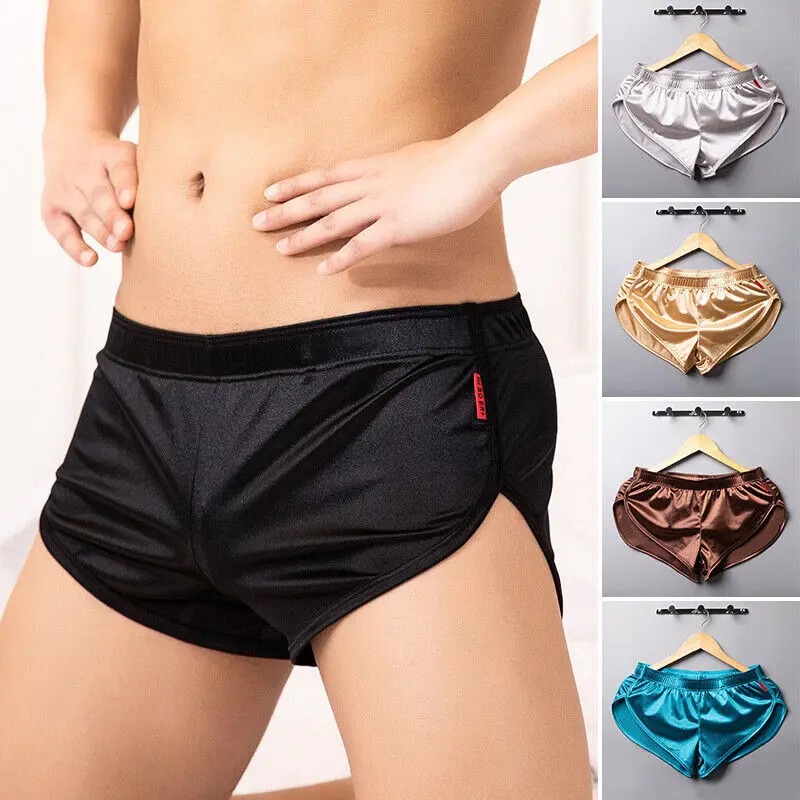 

Men Underwear Flat Pants Silk Dry And Comfortable Men's Underpants Breathable Panties Thin Sexy Men Boxershorts