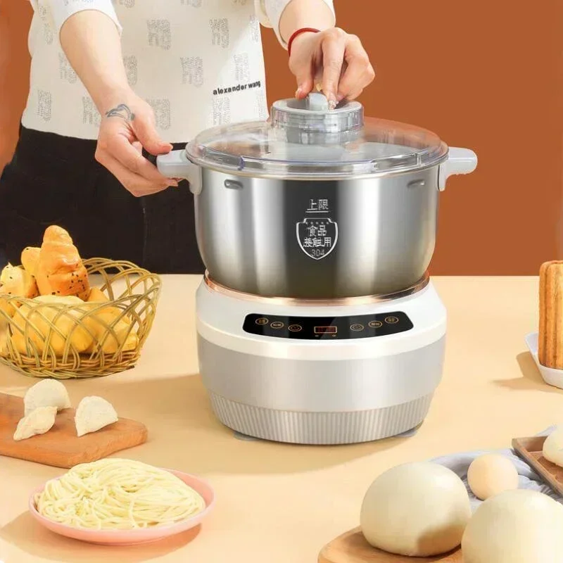 And pasta machine new home small automatic kneading machine stainless steel chef machine flour fermentation wake up live noodles