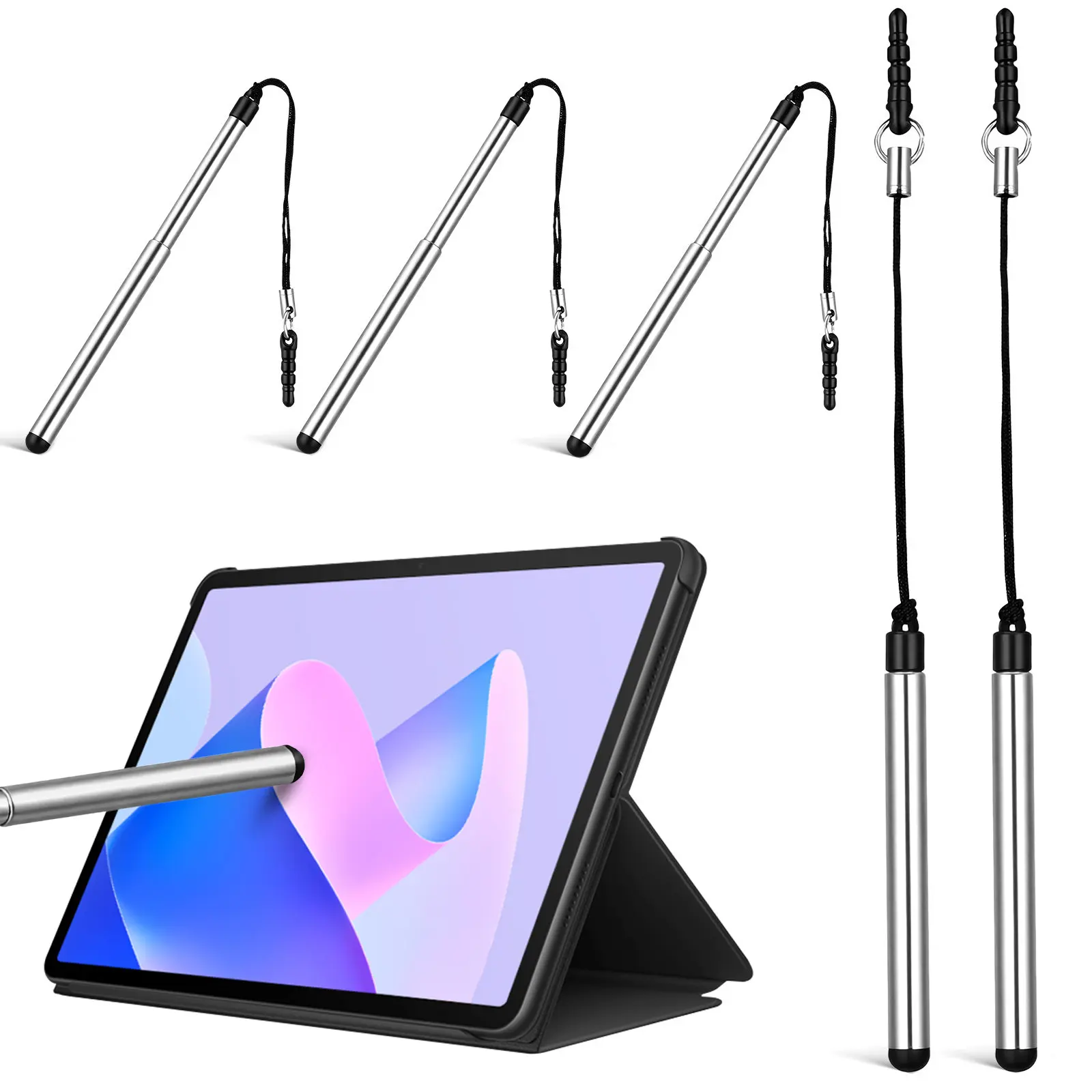 

5Pcs Tablet Stylus Pens for Touchscreen Devices Smooth Drawing Writing Experience Natural Feel Capacitive Stylus Pen for Phone
