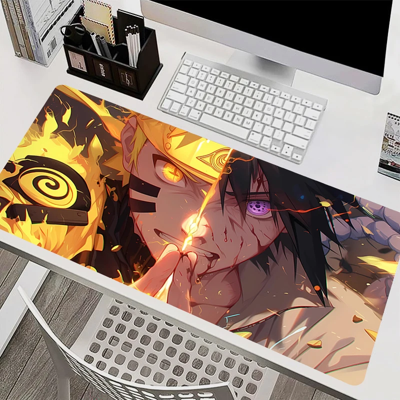 

Mouse Pad PC Accessories Keyboard Pad Office Desk Mat Anti Slip Mousepad Rubber Naruto Sasuke Gaming Tablet Pad HD Extended Pad