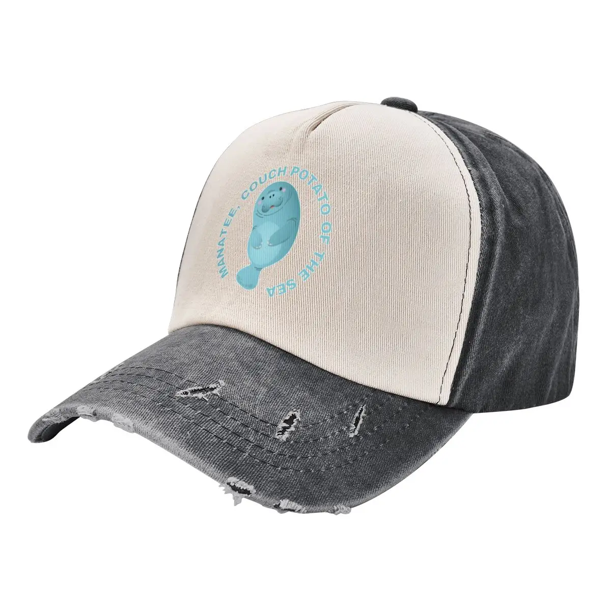 Manatee - Couch Potato of the Sea (and land ) Baseball Cap fashionable Mountaineering beach hat Golf Women Men's