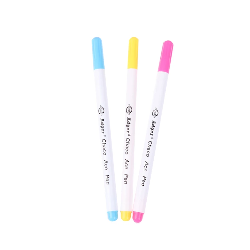 1PC Chalk Stitch Soluble Markers Cross Stitch Fabric Marking Cutting DIY Grommet Pencil Sewing Ink Disappearing Hydrolysis Pen