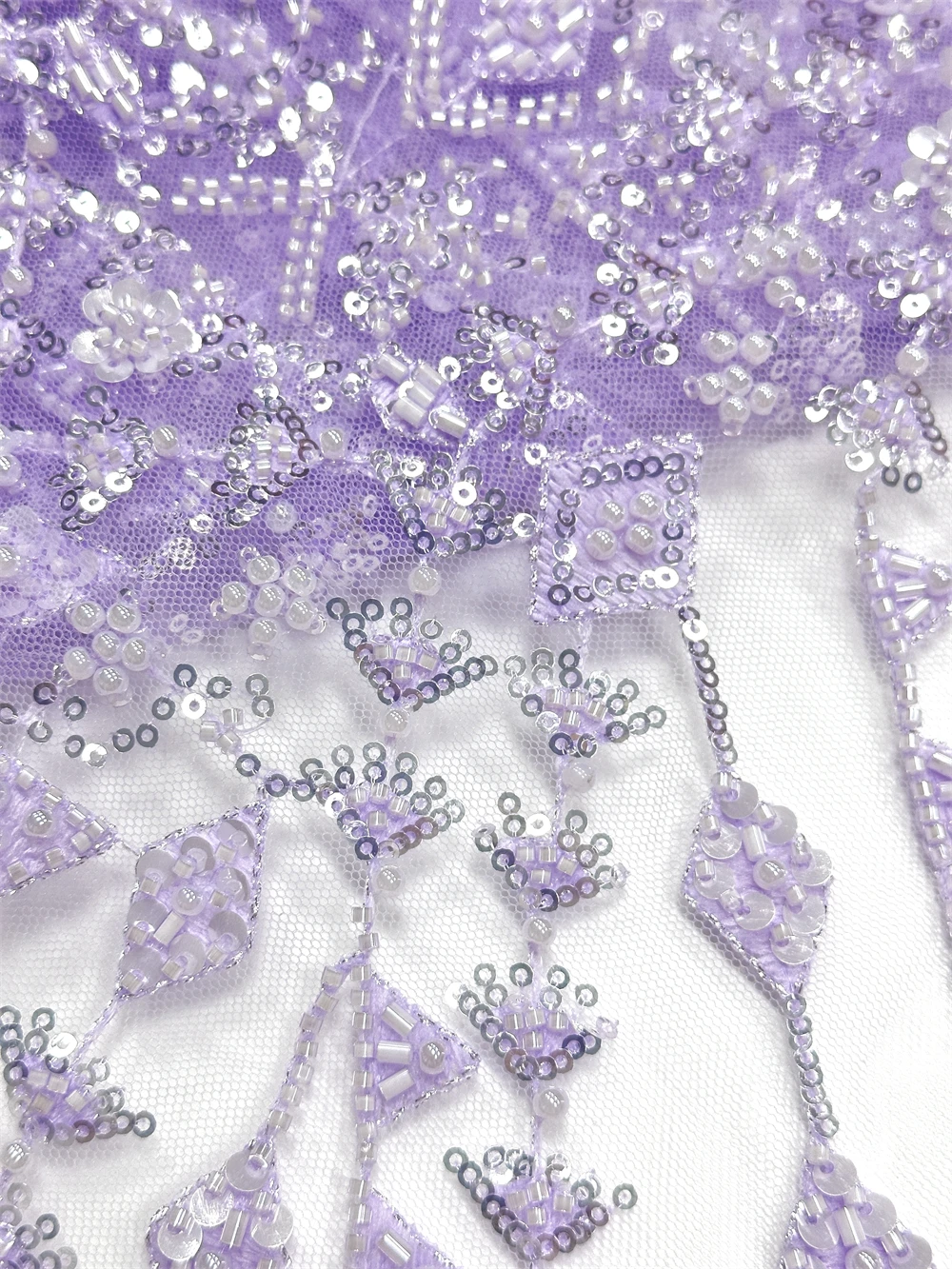 

Luxury African Sequins Beaded Lace Fabric High Quality Nigerian Wedding Bridal Embroidery French Tulle 2026 New Groom Materials