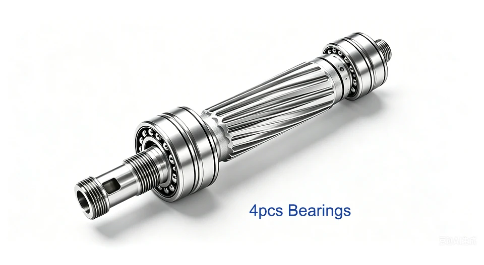 G-Penny 2,2 kW Metallbearbeitungsspindel-Set, wassergekühlt, ER20, 800 Hz, Pol = 4, D = 80 mm, Frequenzantrieb für Metall, Eisen, Edelstahl – Detail 5