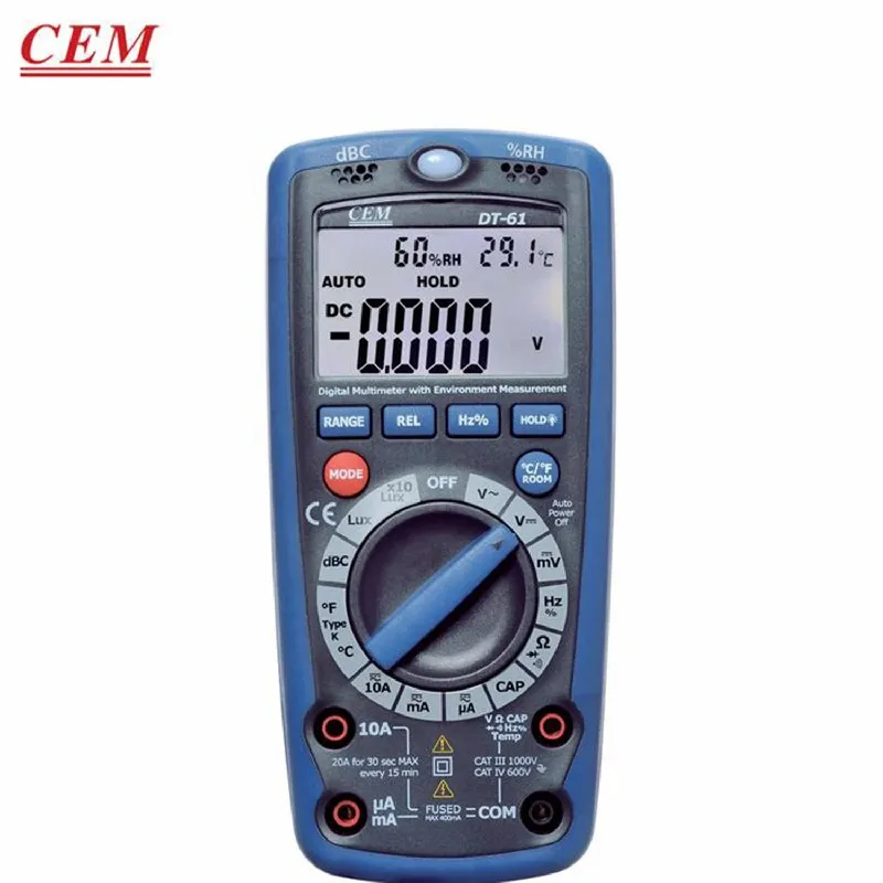 6-in-1 Multifunctional Digital Multimeter with Environmental Testing - Voltage & Current Tester