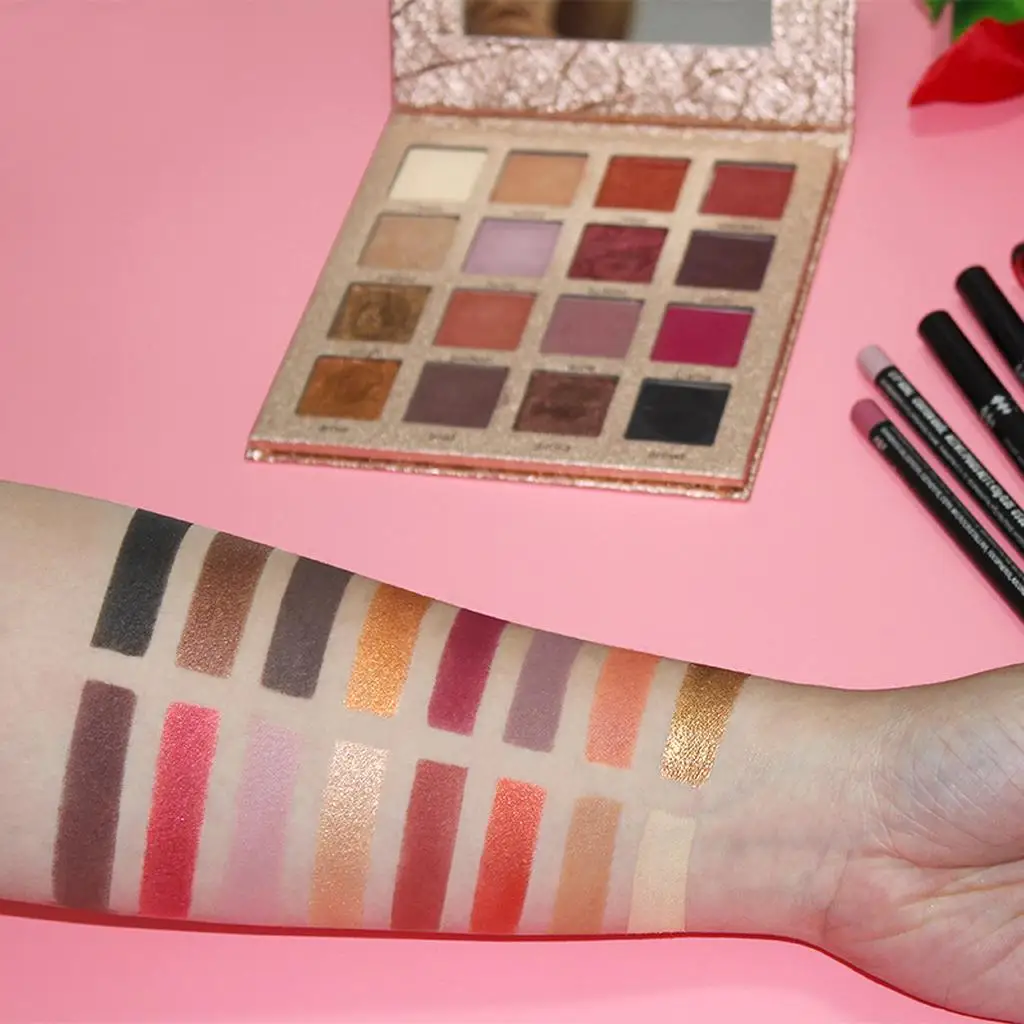 لوحة ظلال عيون بيوتي إصدار محدود لون ذهبي وردي 12 لونًا