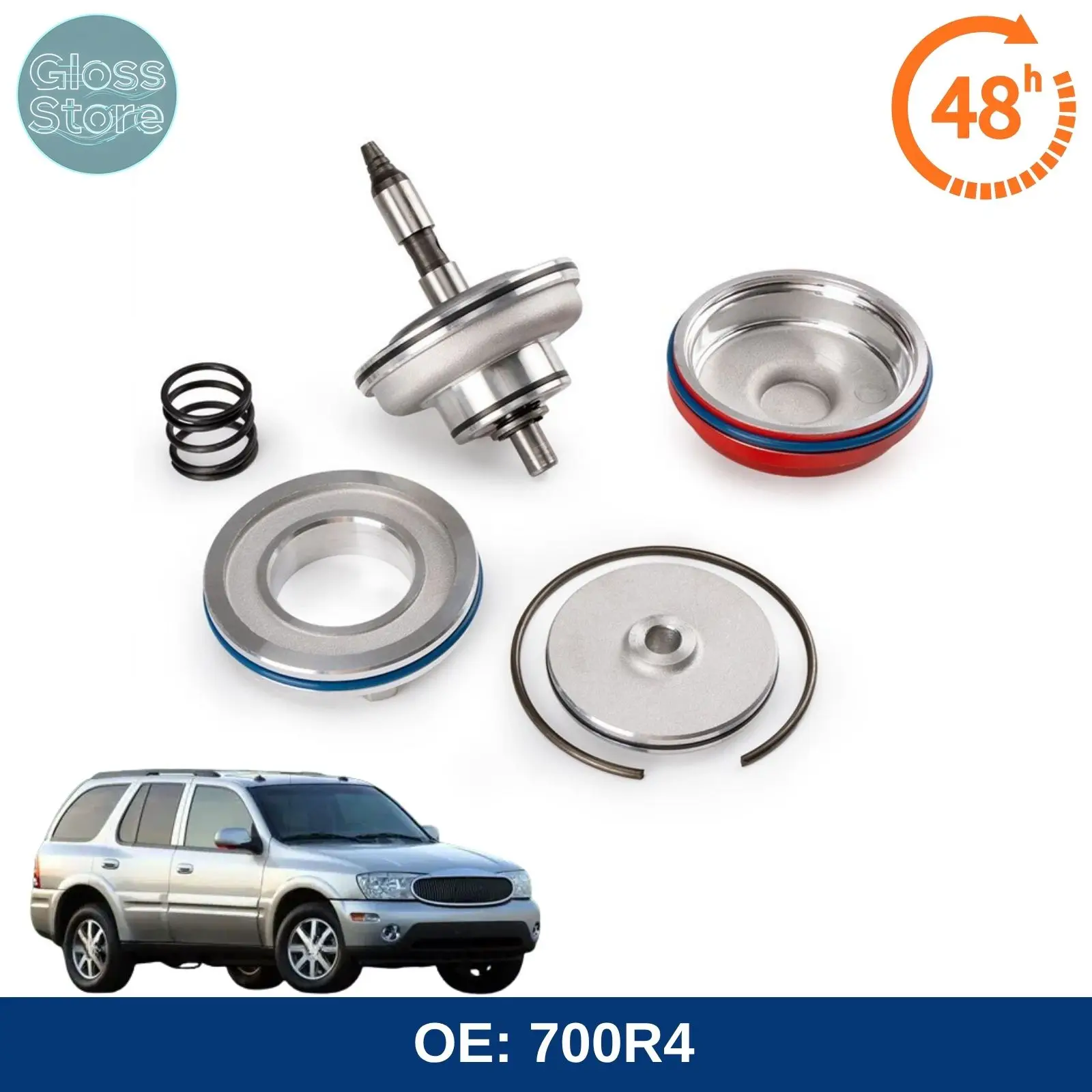 700R4 4L60E Красный трансмиссионный тормоз с поршневым сервоприводом, высокая производительность, для Buick Rainier L6 4.2L V8 5.3L 2004-2007 4L65E 4L70E