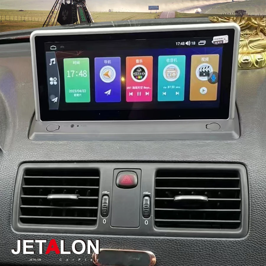 Radio Multimedia para Auto con Pantalla QLED de 8.8 Pulgadas, 256 GB, Android 15, para Volvo XC90 2004-2014, Navegación GPS, Carplay Inalámbrico, Unidad Principal 2DIN