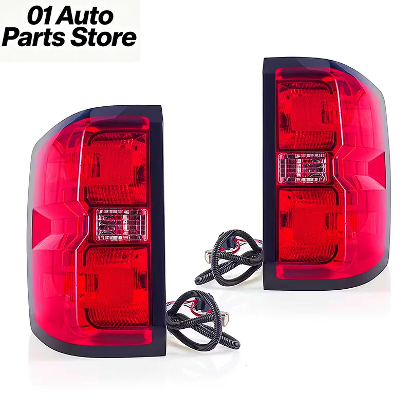 Red Halogen Tail Light For Chevrolet Silverado 2014-2018 Tail Lamp