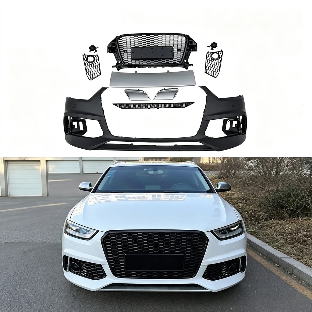 Car 2013-2016 Q3 SQ3 Front Bumper Upgrade Facelift RSQ3 Style Body Kits Wth Honeycomb Grille For Audi Q3 SQ3 8U 2013-2016