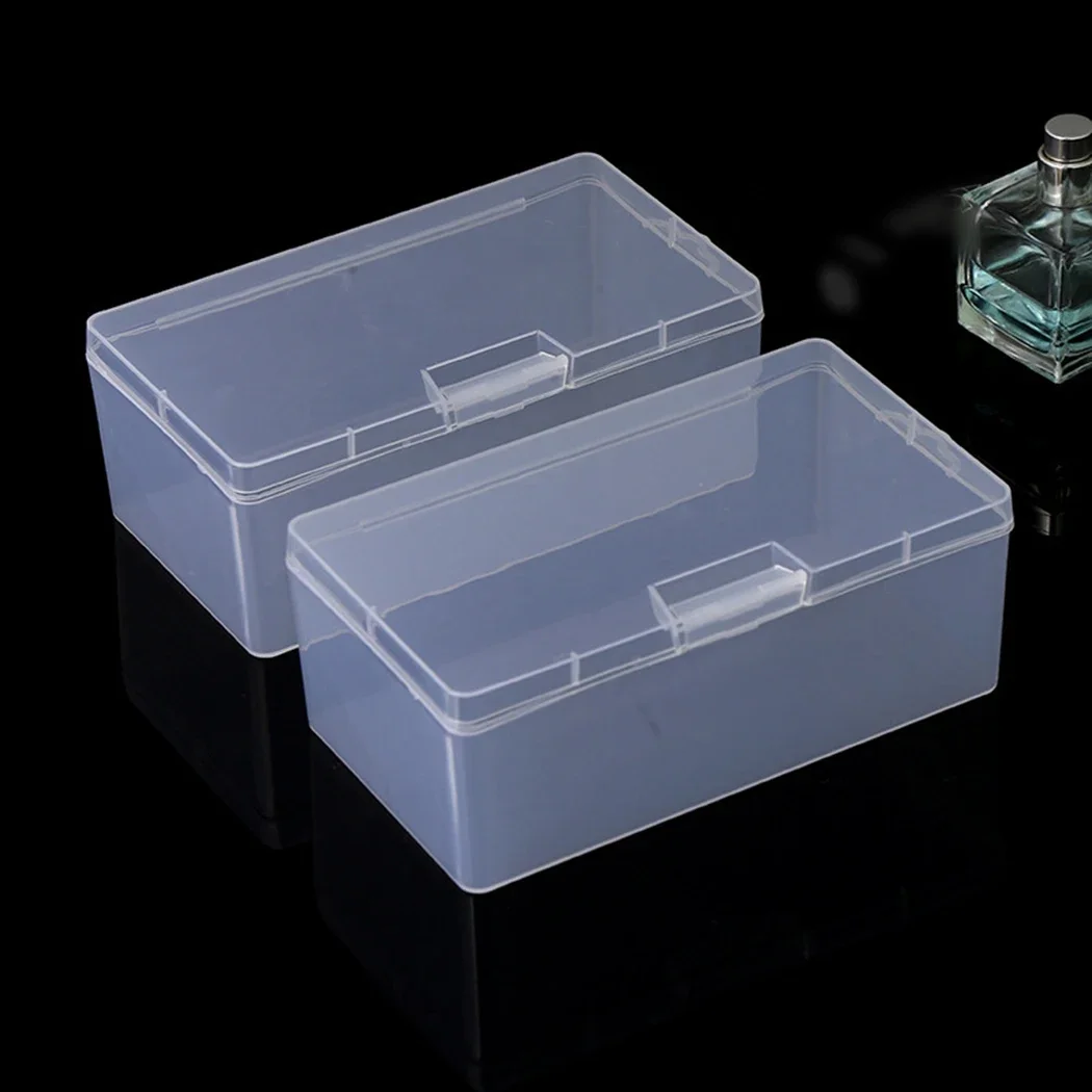 Rectangular Plastic Transparent With Lid Storage Box Collection Container Case Multipurpose Home Storage Box 16*8.8*6cm