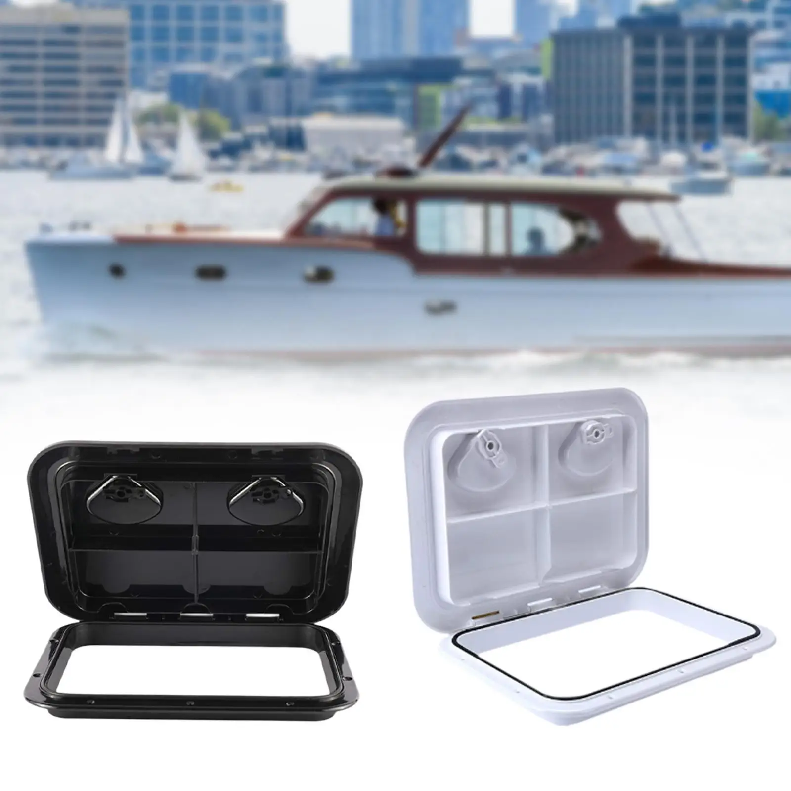 

Крышка люка для морских судов, высокопроизводительная, простая в установке, прочная замена, аксессуары для лодок, прямоугольная дверь для доступа на палубу