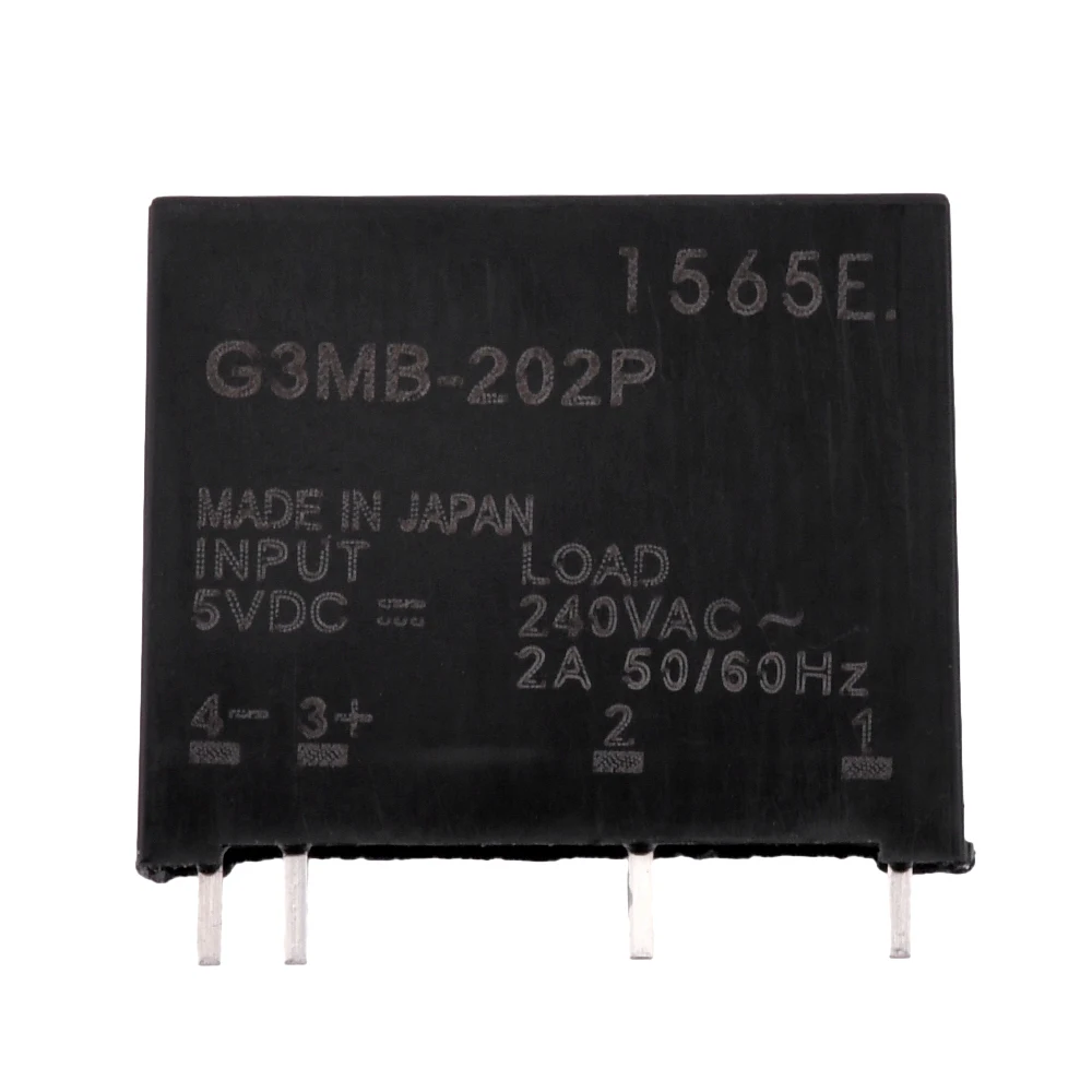 1/5 قطعة وحدة التتابع 5V-G3MB-202P G3MB 202P DC-AC PCB SSR في 5 فولت تيار مستمر خارج 240 فولت التيار المتناوب 2A وحدة تتابع الحالة الصلبة
