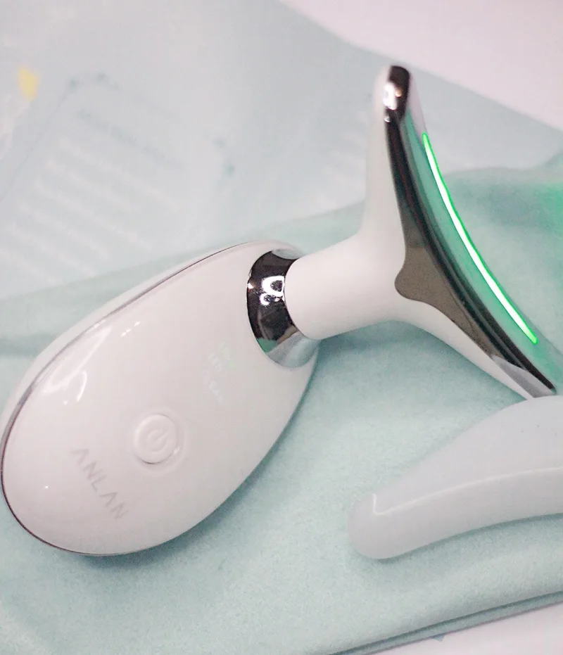 LED Photon Heating Therapy Anti-Wrinkle Neck Massager Remove Double Chin Device Skin Lifting Tighten Massager