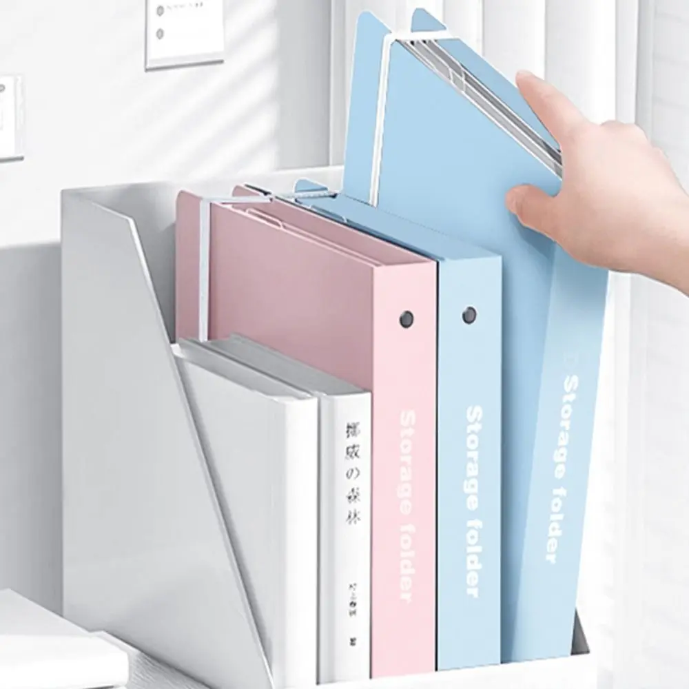 INS Style Loose Leaf A4 File Folder Transparent Detachable Exam Paper Storage Bag Students Stationery File Bag School Office