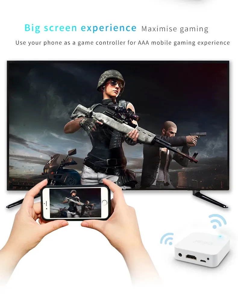 X7 kotak Link cermin WIFI mobil, Dongle nirkabel HDMI untuk ponsel IOS Android Audio Video Miracast layar Miracast ke mobil