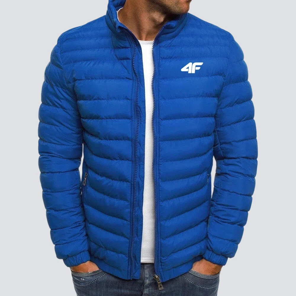 

Men's Winter Cotton-Lined Warm Coat Warm Zipper Jacket Warm Down Alternative Padded Parka Cold Weather Outerwear Outdoor, Fashio