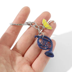 How I Met Your Mother Keychain Pendant Yellow Umbrella Blue French Horn Mother's Keyrings Collectible Accessories