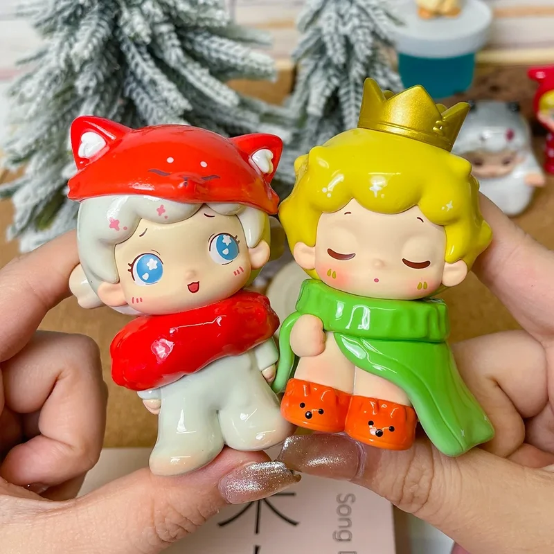 Hipster Little Fairy Tale Town Series Blind Box Toys Figure Model Doll Toy Surprise Mystery Box Desktop Ornament Collection Gift