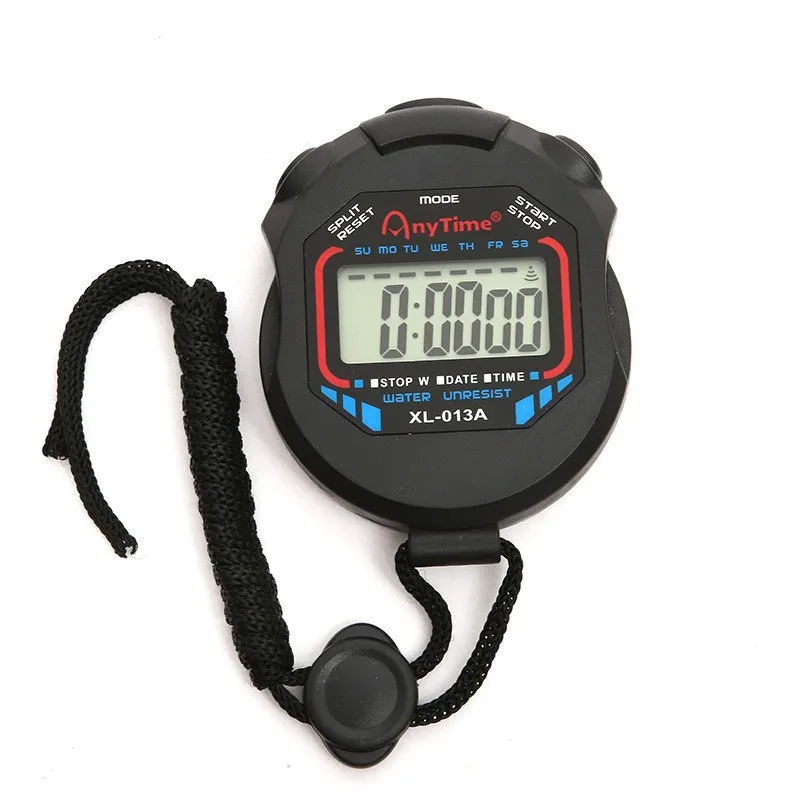 New Classic Waterproof Digital Professional Handheld LCD Handheld Sports Stopwatch Timer Stop Watch With String Timers