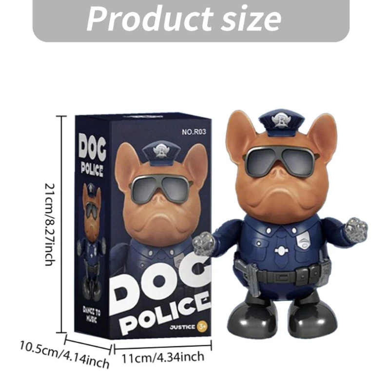  Robotic Dancing Dog Cop Toy With Interactive Sound And Movement