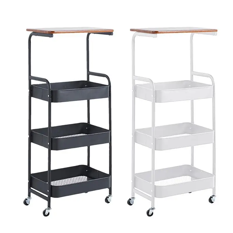 

Kitchen Storage Cart On Wheels Multifunctional Cart Multi Story Bookshelf Home Accessories Multi Layer Household Cart With Wheel