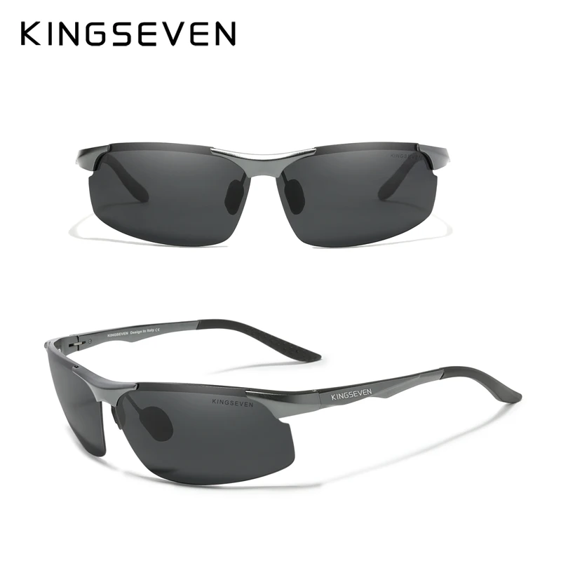 KINGSEVEN Photochromic Polarized Men\'s Chameleon lens Male Sun Glasses Aluminum sunglasses for men oculos de sol masculino