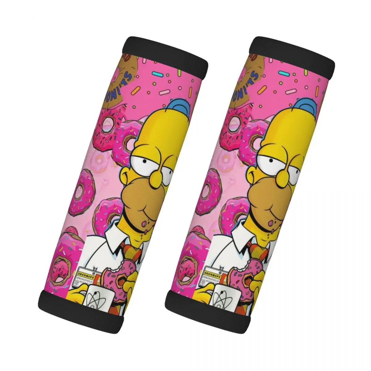 

Custom The Simpsons Luggage Handles Wrap Grips 2 Pcs Neoprene Suitcases Luggage Travel Accessories For Backpack Shoulder Pad