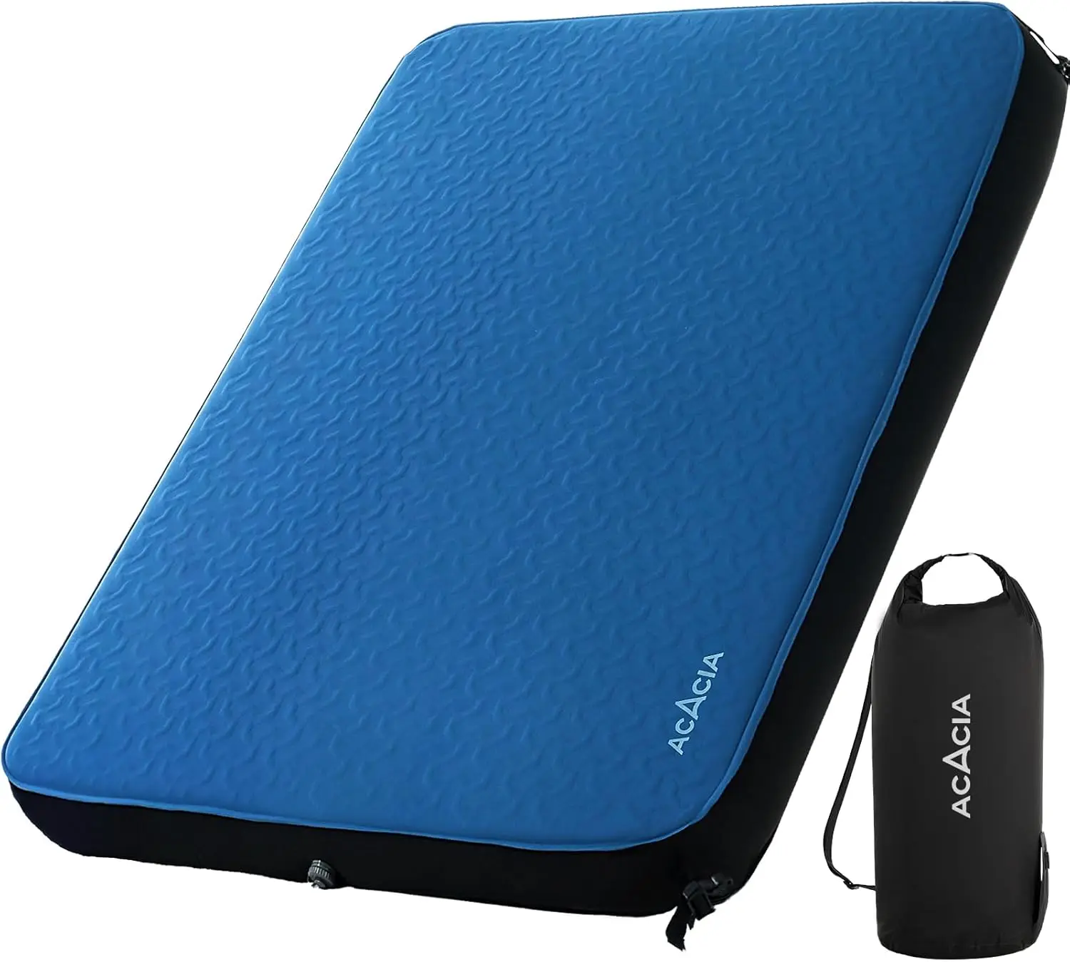 Colchoneta para dormir autoinflable de 4" de grosor con espuma, estructura telescópica innovadora en forma de Y, colchón para acampar ultraportátil,