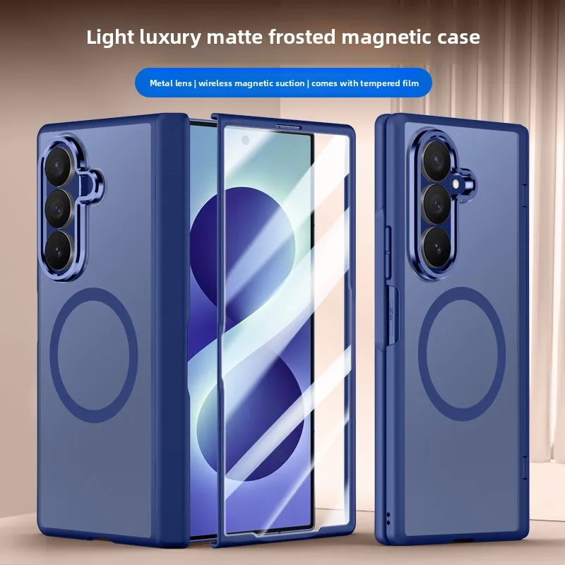 Hot sales Skin-feel Shell-film Integrated Case for Samsung Z Fold 8 Ultra Magnetic Matte for Magsafe Hinge Protection‌ Cover