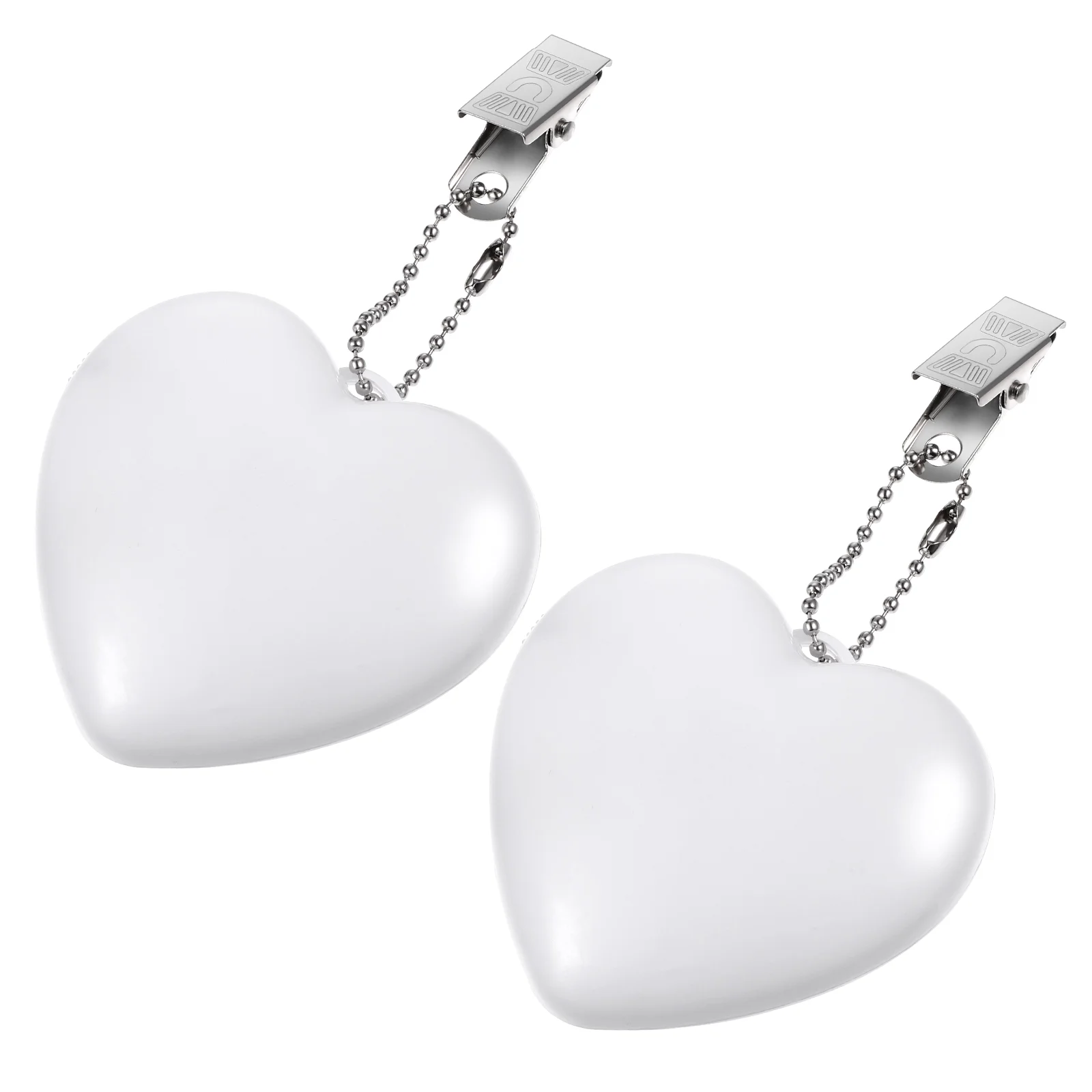 2 Pcs White Wallet Heart Night Light Small Lamp Touch Handbag Purse with Automatic Sensor Unique Women\'s