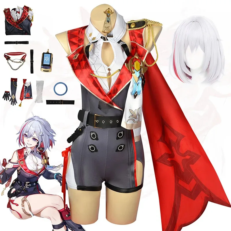 

Аниме-игра Honkai Star Rail Topaz, карнавальный костюм, полный комплект, парик, обувь, игровые наряды для карнавала, женская униформа, вечерние ролевые игры