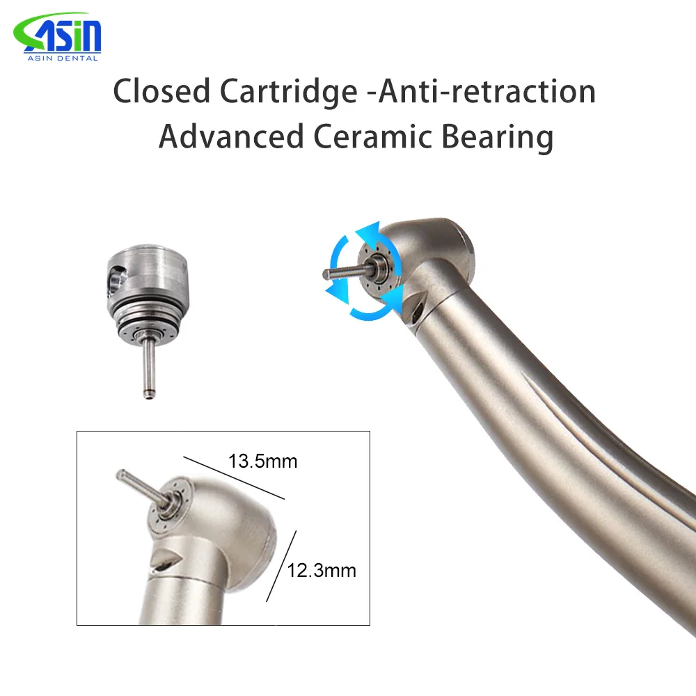 LED Dental Torque Head Optical Fiber Air Turbine high Speed handpiece dentistry Material Tools for Kavo Quick Coupler DEASIN