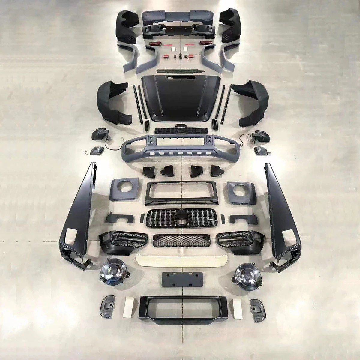 New Bumpers Body Kit Use for G-Class W463 2009-2018 Escalate Refit to W464 G63 AMG 2019+ Model.