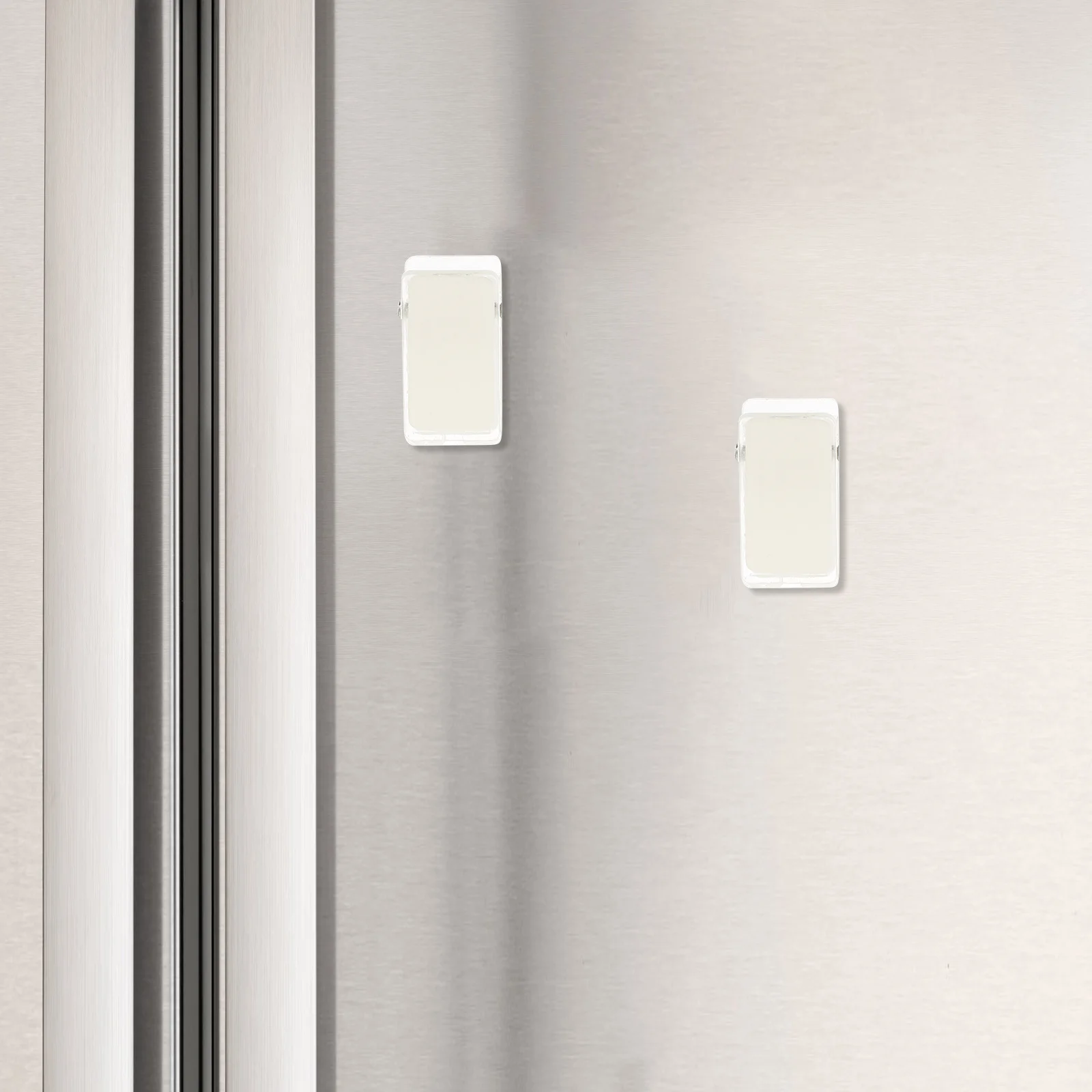 30Pcs Transparent Plastic Spring Clips Id Badge Clip Self Adhesive Wall Clip Small Sticky Clips for Name Cards Photo Holder