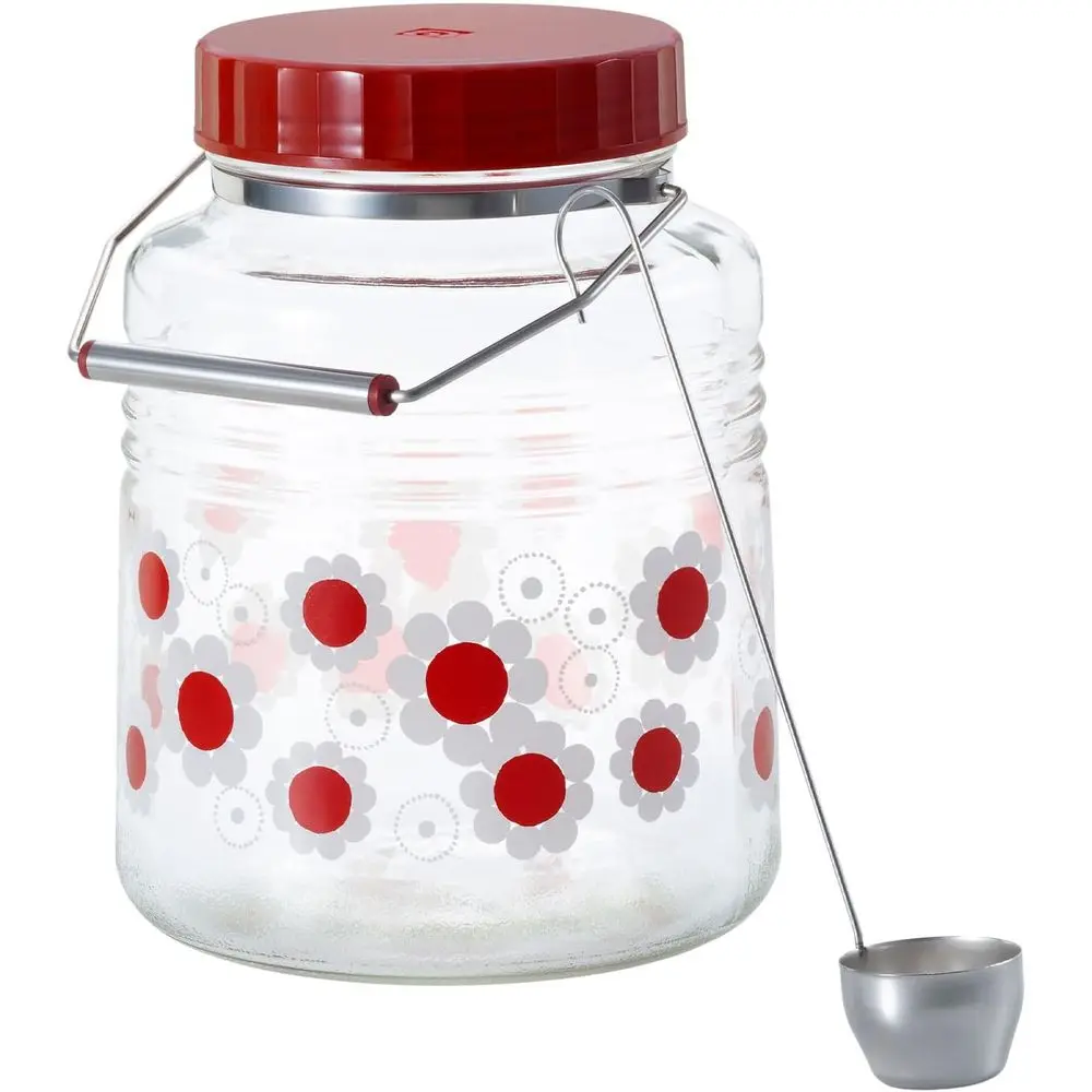 

Vintage 6149 Storage Bottle, 1.9 Gallon (3 Liter), Lower Turner, Japanese Crafted, Showa Era Glass Canister, Airtight Sealed Con