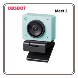 OBSBOT Meet 2 4K Webcam for PC with 1/2 Sensor AI Framing Autofocus Gesture Control HDR Dual Microphone 60 FPS Web Cam