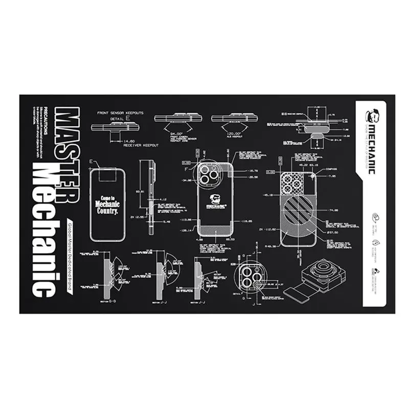 MECHANIC V77 Multifunction Repair Heat Insulation Pad Soft And Sweat-Absorbent Motherboard IC Chips Soldering Repair Mat