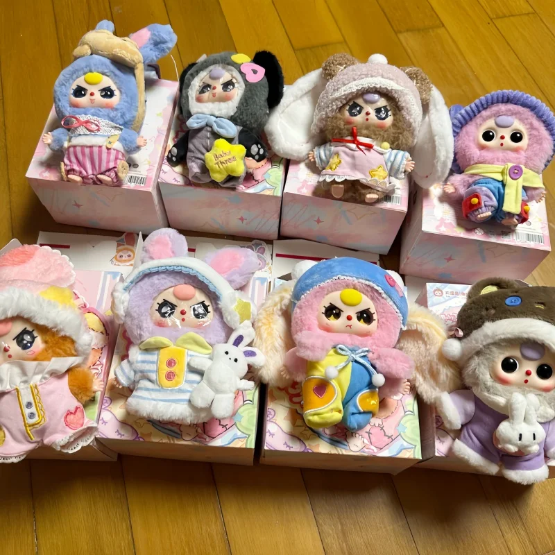 

Натуральная детская три сладких мечты, 100% слепая коробка, милая фигурка, украшения, виниловая плюшевая сумка, подвеска, детская три загадочной коробки, модные игрушки