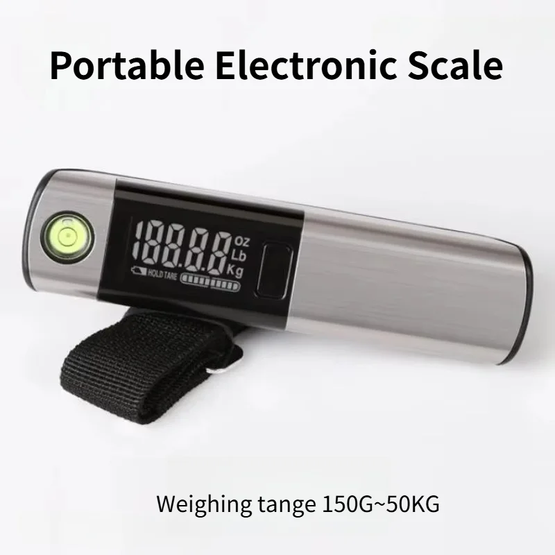 Portable Electronic Scale 50kg LCD Display Household Mini Luggage Hook Scale High-Precision Fishing Hook Scale Sturdy Luggage