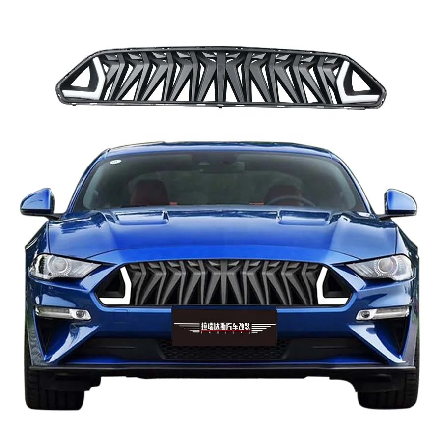

NEW 2015-2023 Ford Mustang External Body Kit with ABS Matt Black Bumper Grille New Condition